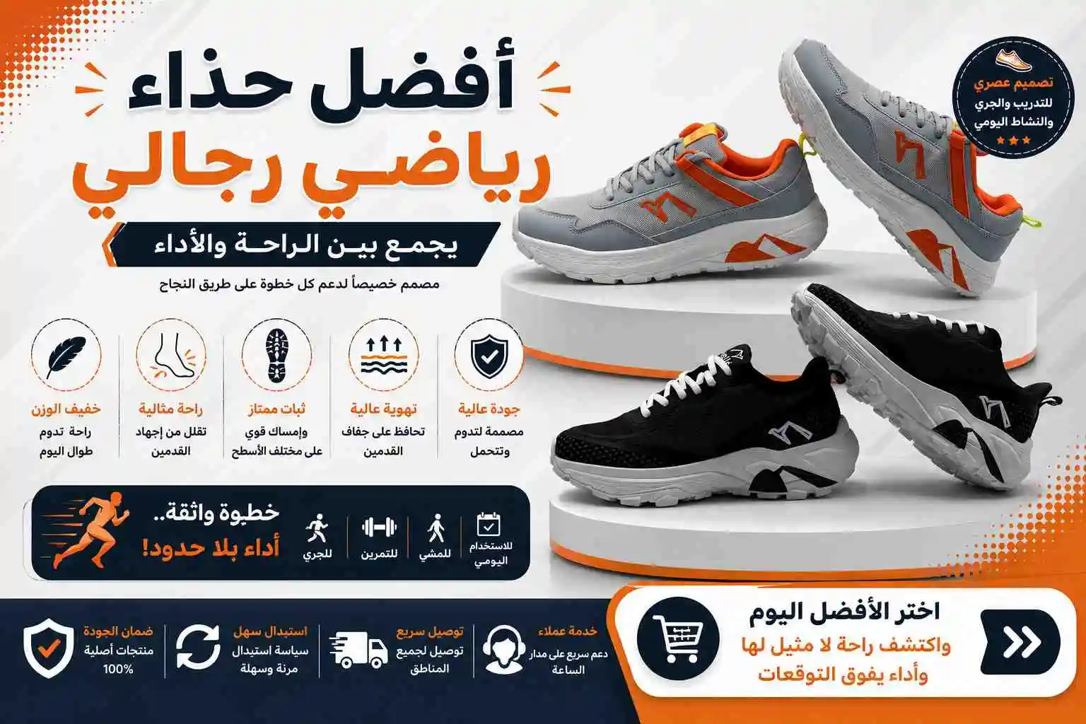 كيف تختار أفضل حذاء رياضي رجالي يجمع بين الراحة والأداء؟